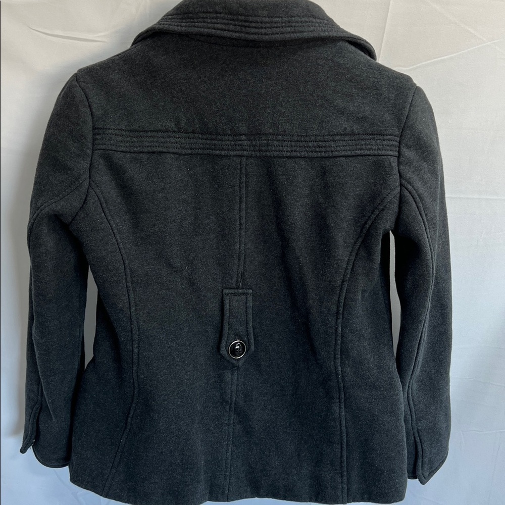 Kenneth Cole Reaction Charcoal knit peacoat - Picture 3 of 9